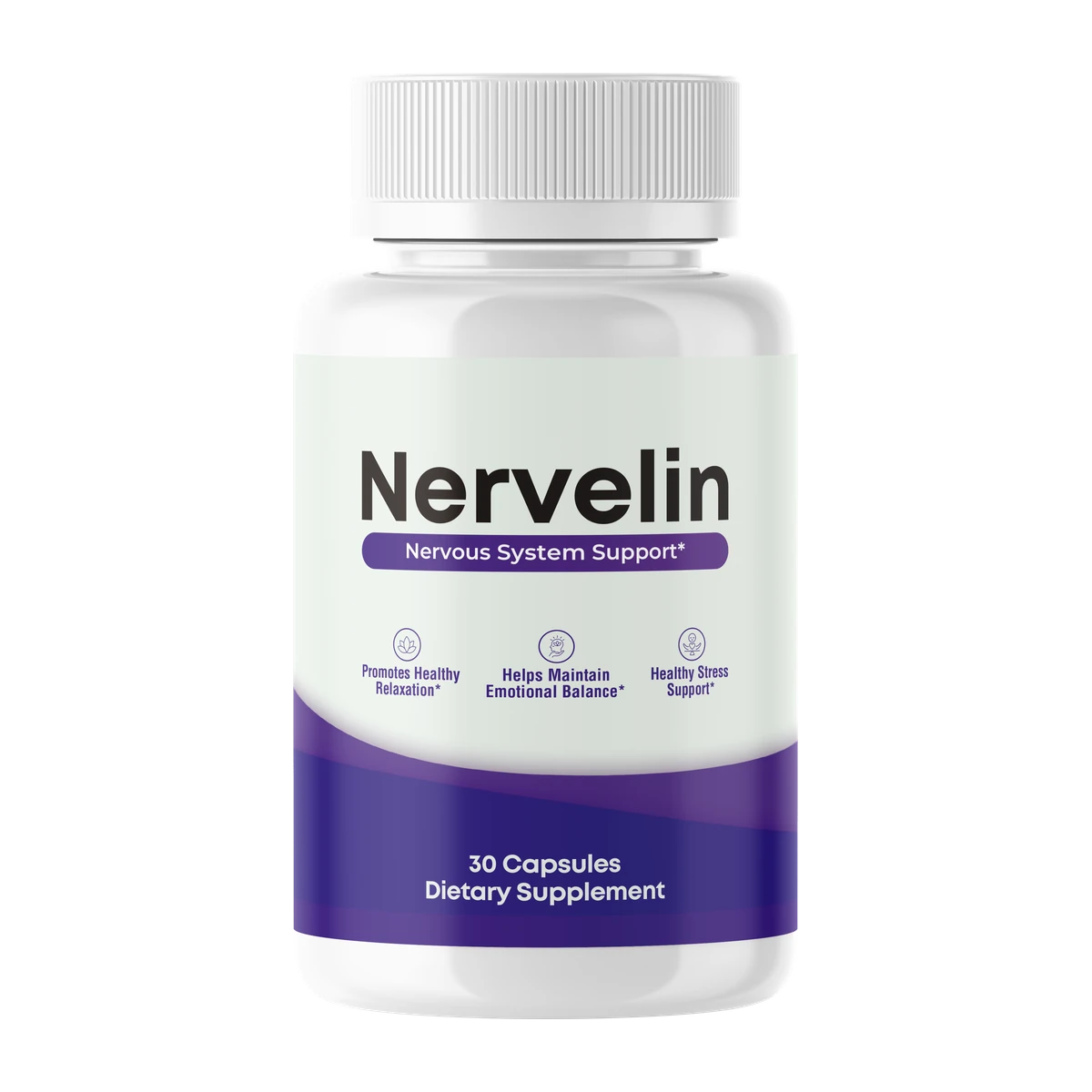 Nervelin key benefits illustrated: nerve function, circulation, comfort, antioxidant support